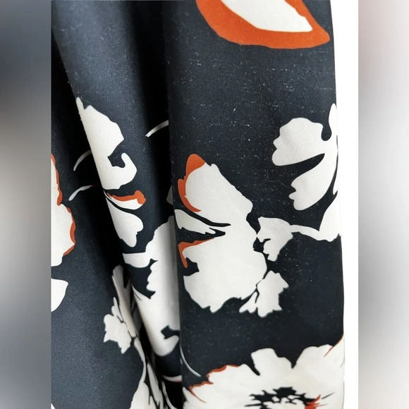 Maeve • Black Scuba Amory Fit & Flare Floral Casual Dress - Picture 4 of 9